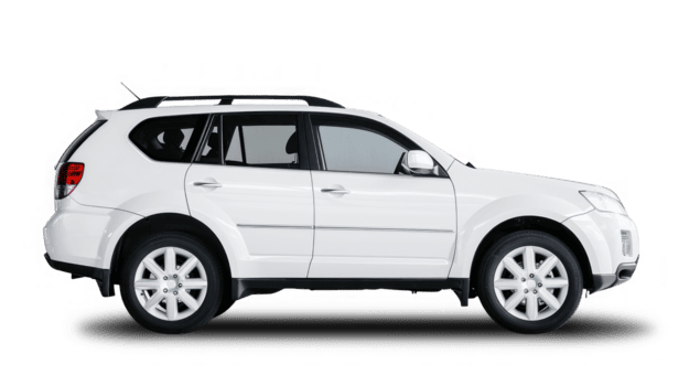 Home a white suv on a transparent background png